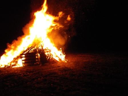 Bonfire night survived as a secular festival when the Puritans banned religious festivals.