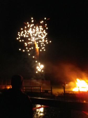 Fireworks on bonfire night